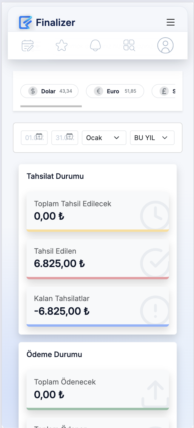 Finalizer mobil ekran